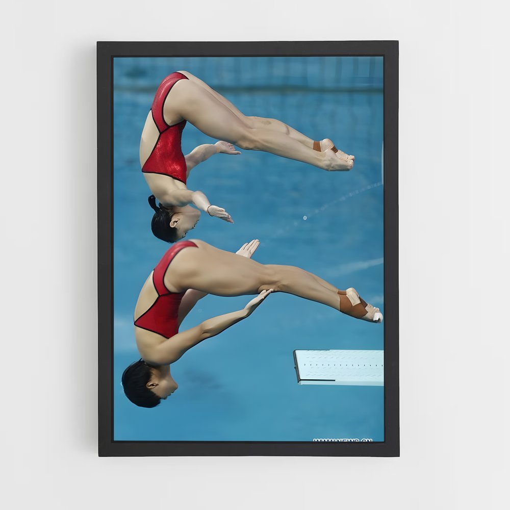 Poster Springboard de diving – affiche Plongeon au tremplin (vue 2)